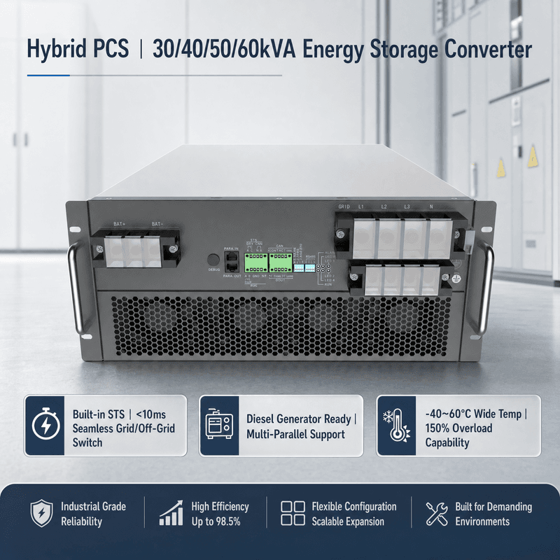 محول PCS شبكة مصغرة HCPS 100~125 كيلوواط